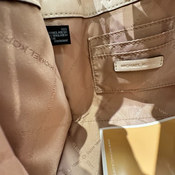 Michael Kors MINA Small Belted Chain Shoulder Crossbody Bag MK Light Cream Multi - Picture 11 of 12